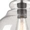 Westinghouse Pendant 60W Fiona, Black-Bronze High-Lights Clear Seeded Glass 6129900 - alternate 6